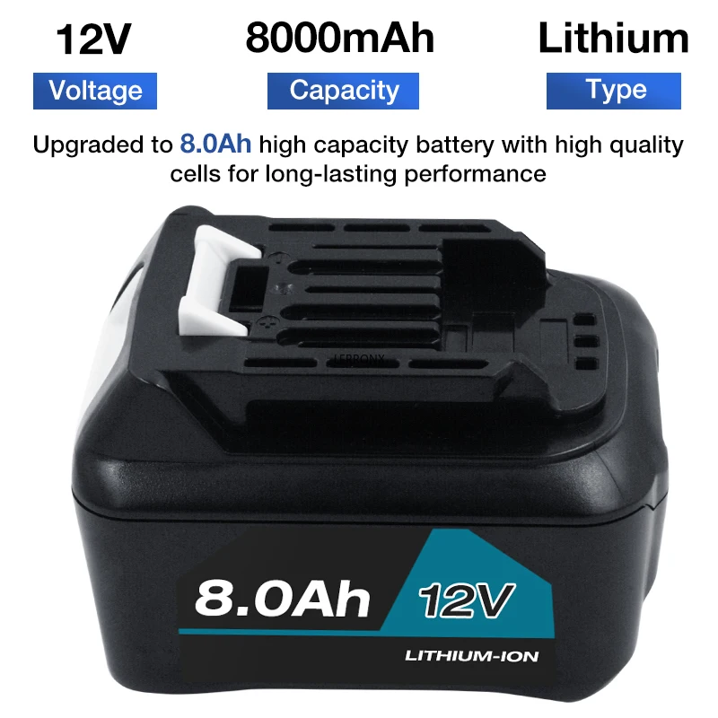 10.8V 12V Max 8000mAh Li-ion Power Tools Rechargeable Battery for Makita BL1040 BL1040B BL1050B BL1020B BL1041 BL1016 BL1021