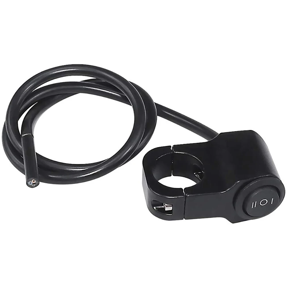 7/8in Motorcycle Handlebar Headlight ON/OFF Switch Light Button Aluminum Alloy Waterproof Fog Spotlight Switch for Scooter ATV