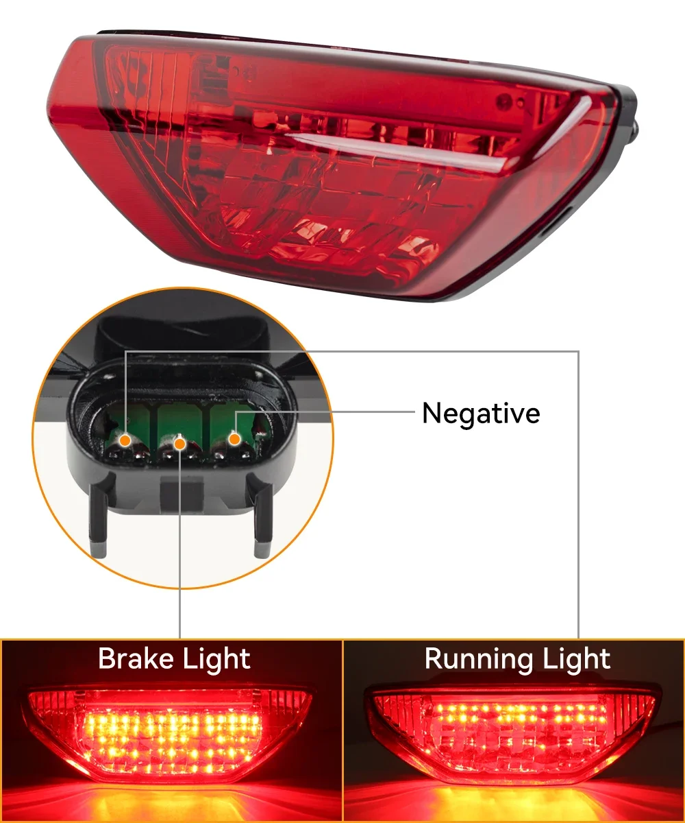 ATV Tail Light Taillight Lamp For Honda TRX 250 300 400 500 700 Rancher Foreman Rubicon Recon 250EX 2006-2014 2010 2011 2012