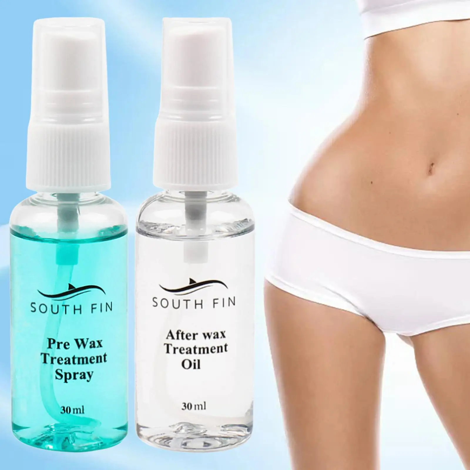 Pre & after Waxing Treatment Spray Clean Before & Post Removal Care Solution for Sensitive Skin Hair Removal set 30ml