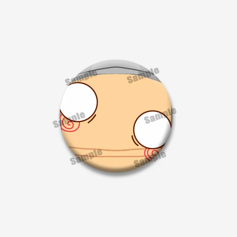 Kreative, lustige Anime J-Jax Gangle R-Ragatha Anstecknadel für Rucksack, Hut, Accessoires, Cartoon-Gesichts-Pins, runde Brosche, Schmuckgeschenke – Detail 12