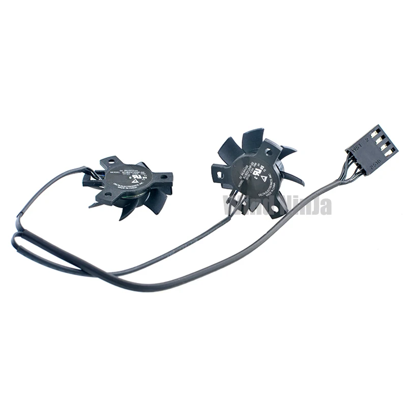 KUB0312HP-00 28mm Micro Axial Flow Cooling Fan, DC12V 0.20A 4-Pin Fan for R6EE Motherboard, 19mm Hole Distance
