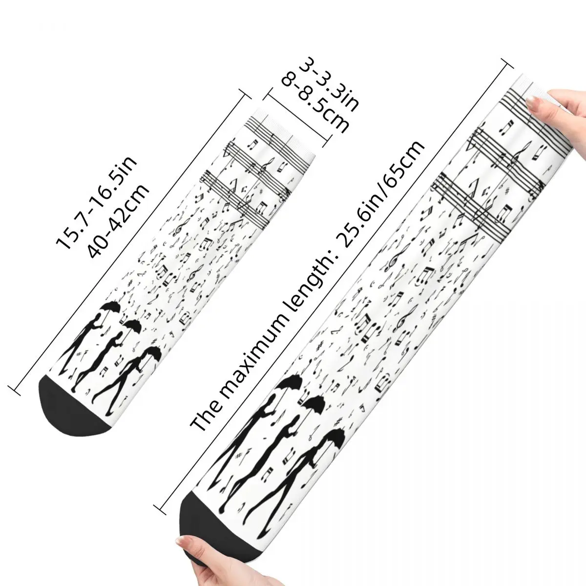 Calcetines de canto en el Raaaain para hombre y mujer, medias de otoño, Harajuku