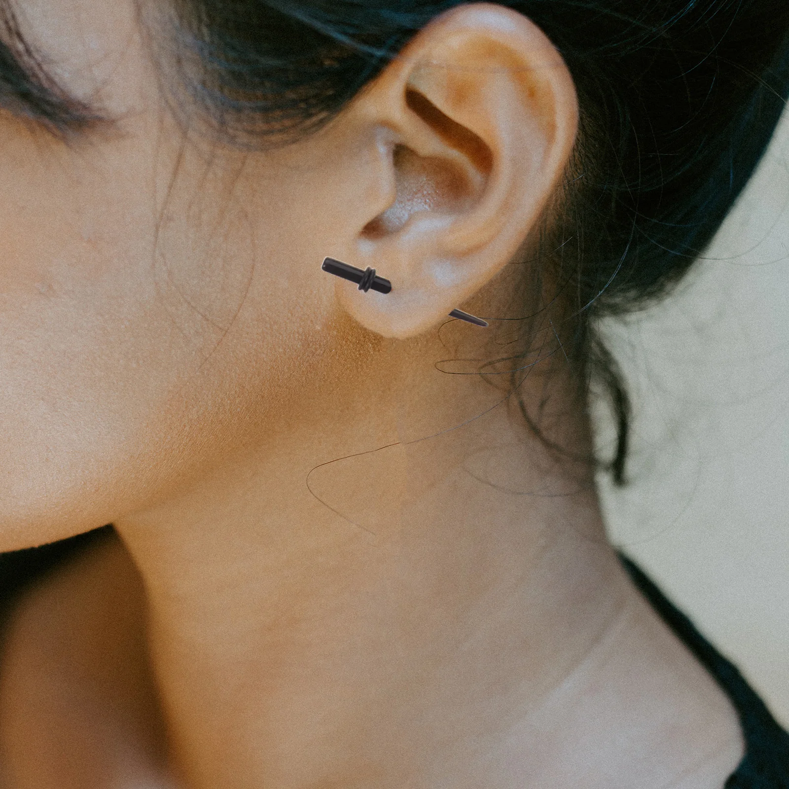 

1 Set Ear Stretcher Expander Silicone Septum Ring For Ears Piercing Skin-Friendly Premium Material Lightweight Comfortable Chic