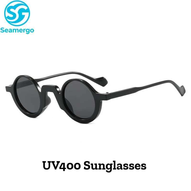 

Women's New Round Full-rimmed Sunglasses Retro New UV400 Fashion Protective Sunglasses Men's Women's Trend Personality Glasses