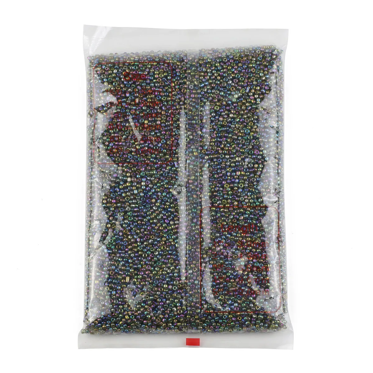 30000/15000 Stück 2 mm 3 mm bunte Hirse Glas lose Perlen für DIY Schmuckherstellung Perlen Armbänder Halsketten Zubehör 450 g/Packung