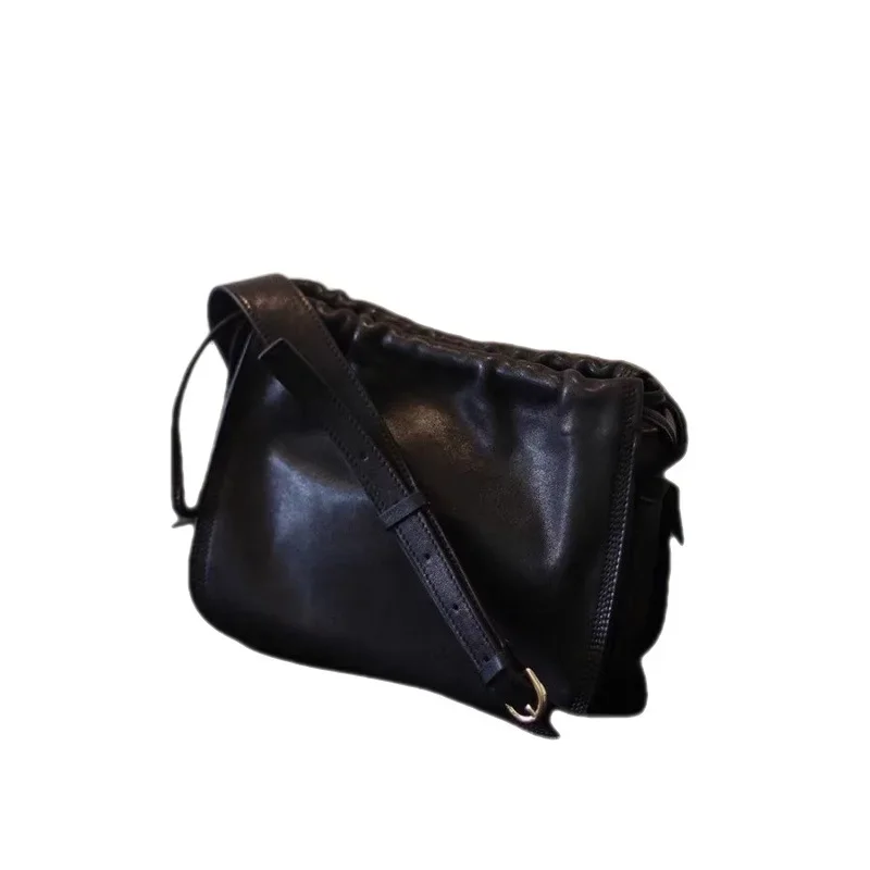 New PU Longxiang Bag Light and Thin Handheld Long Handle One Shoulder Crossbody Outgoing Small Bag Lightweigh Phone Hobo Bag