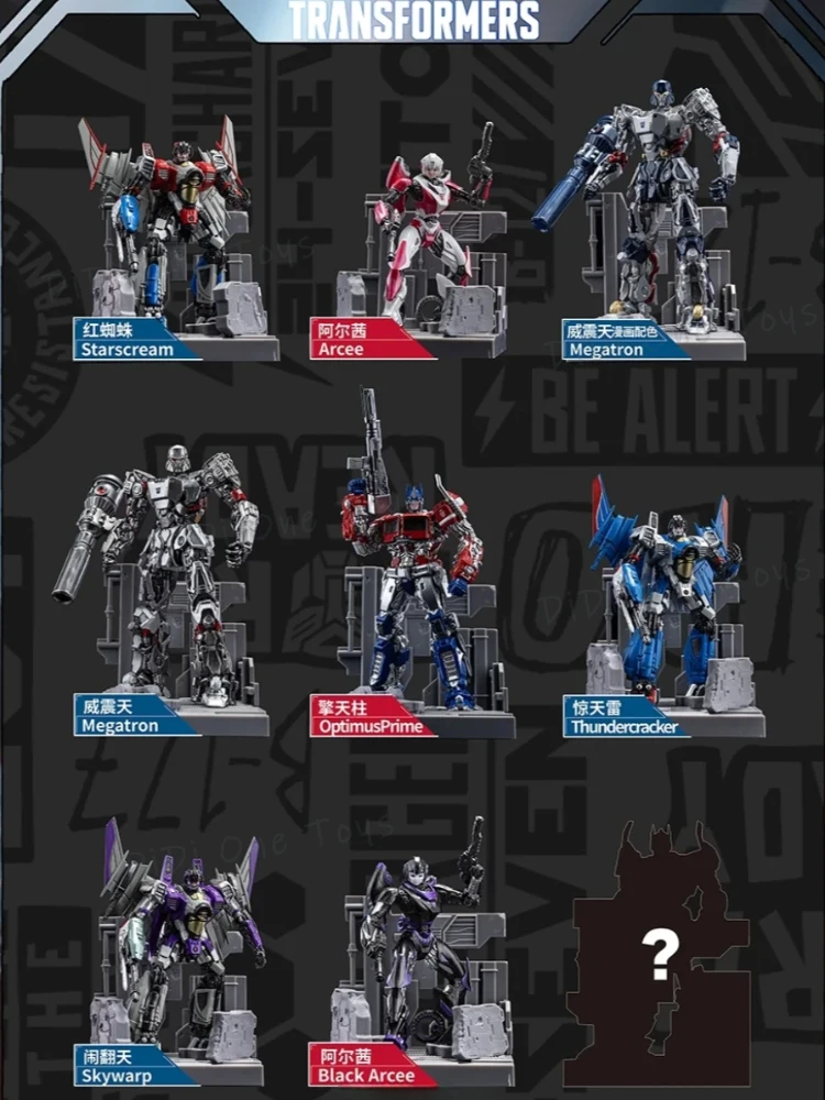 

In Stock Genuine WAY STUDIOS Transformers V2 Blind Box 9pcs Optimus Megatron Figure Blind Box Collectible Desk Ornament Boy Gift