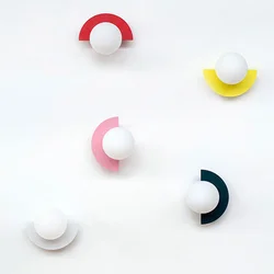 Bedside LED Macaron Kids Room Wall Lamp Minimalist Living Room Background Decoration Sconce Colorful Children Room Lighting
