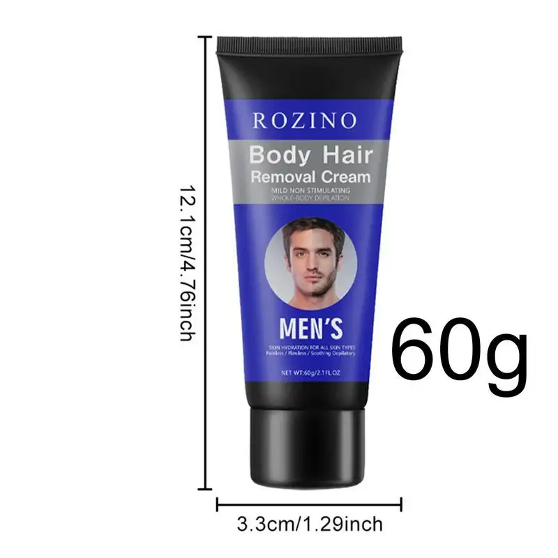 Crema depilatoria para hombres, eliminador de vello Facial, crema depilatoria corporal para áreas delicadas de la cara