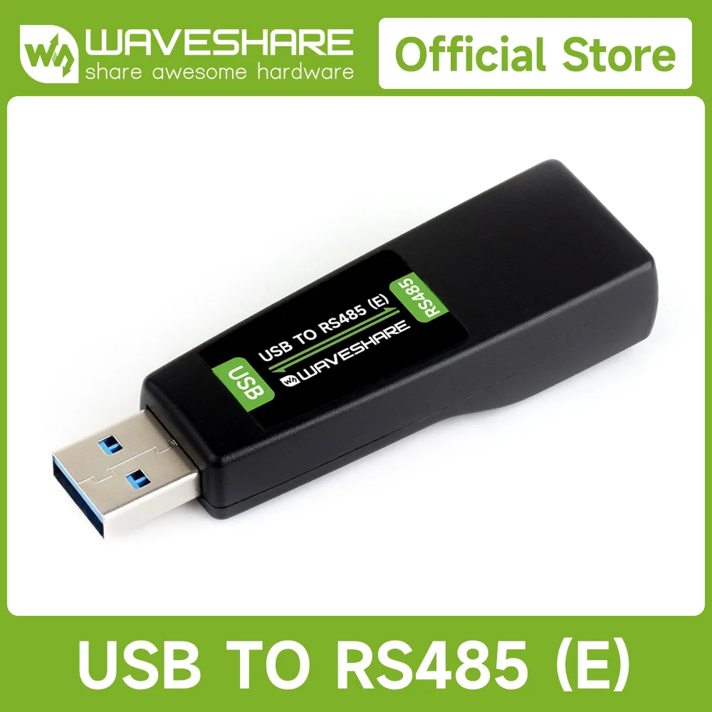 Waveshare USB To RS485 (E) Industrial-grade Isolated Bidirectional Converter, Onboard FT232RNL Chip, Isolated RS485 Transceiver