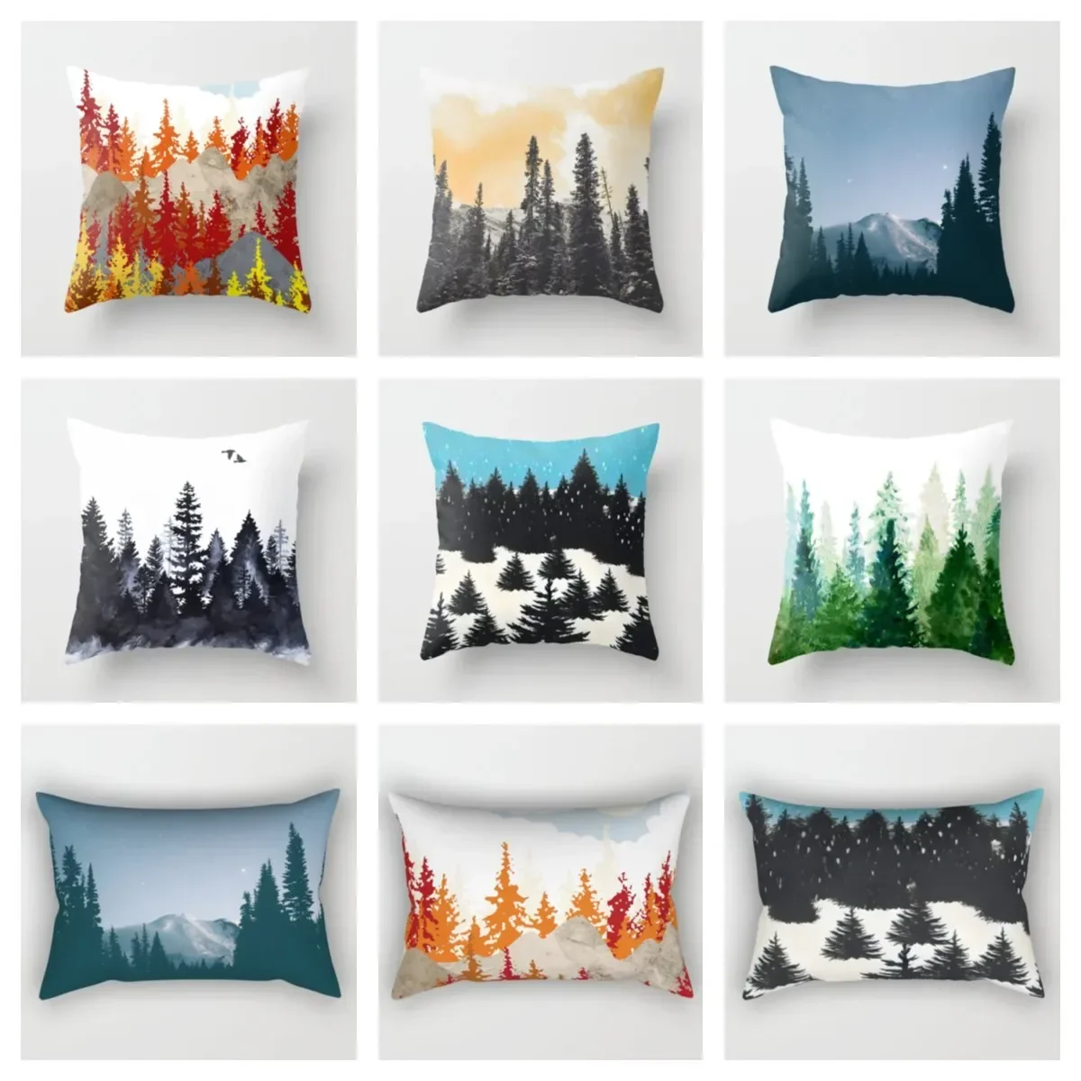 Forest plush pillowcase，decorative pillow case for sofa 40*40 45*45 50*50 60*60 30*50 40*60,home Decoration，cushion covers