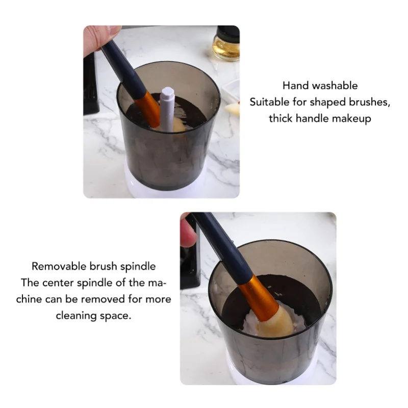 Makeup Brush Cleaner Machine USB Visible Quick Dry Automatic Portable Electric Cosmetic Supplies Cleaner For All Size Makeup