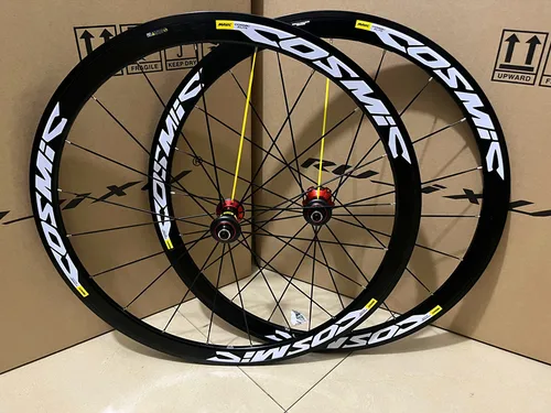 Juego de ruedas de freno de bicicleta de carretera 700c, ruedas de carretera Cosmic Elite de 30/40/50mm, compatibles con rueda de freno de disco Shimano Compaglono Sram