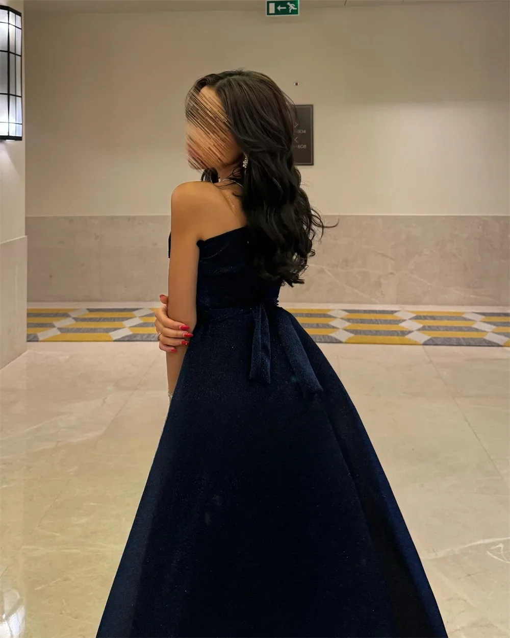 Customized Prom Gown Formal Saudi Arabia Strapless A-line Ankle Length Skirts Tulle Sleeveless Bespoke Occasion Dresses Evening