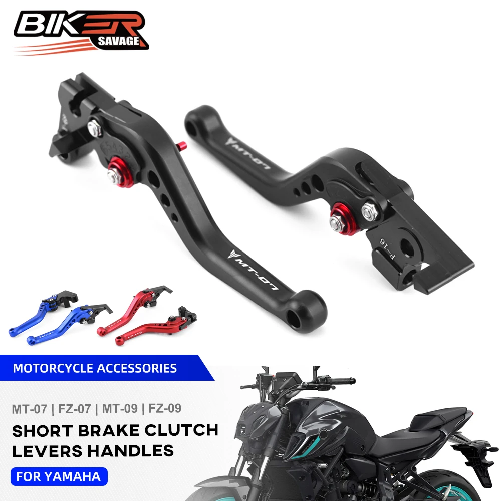 

Для Yamaha MT07 FZ07 рычаги тормозной муфты MT09 Tracer FZ09 2014 + регулируемые короткие передние ручки управления аксессуары для мотоциклов