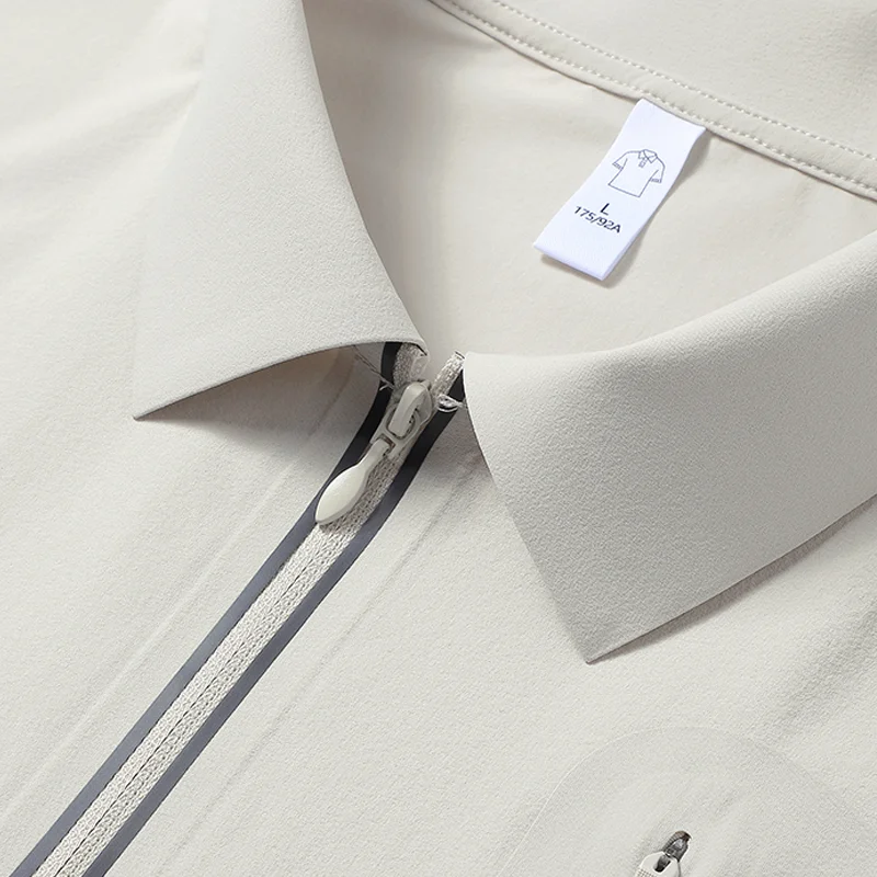Picture 5: JNLN Hiking Lapel T-Shirt Men Women Camping Trekking Running Polo Shirt Lightweight Quick Dry Wireless Stitching Golf Wear