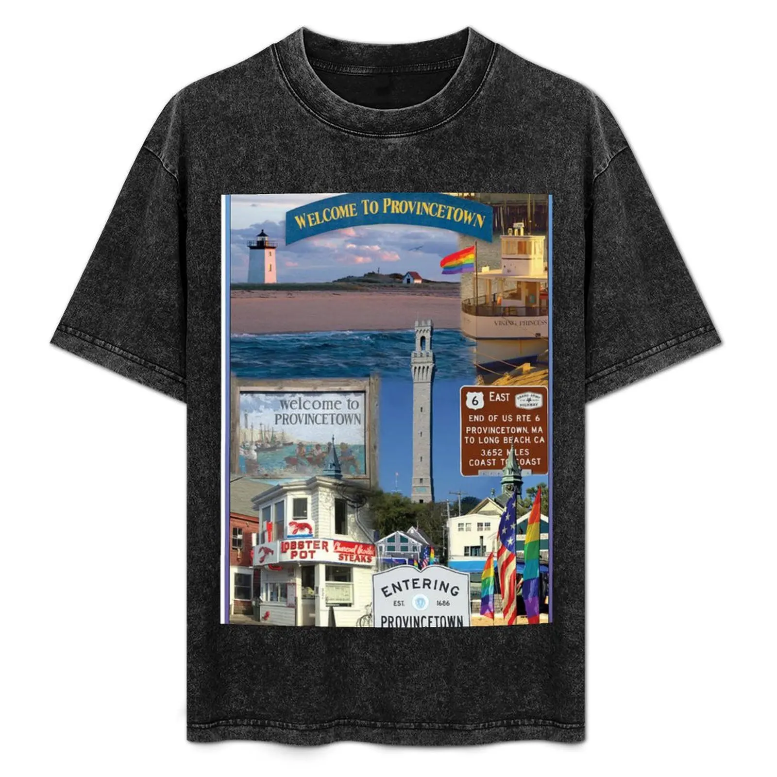 Welcome to Provincetown T-Shirt boys whites boys animal print graphic t shirt vintage men clothing