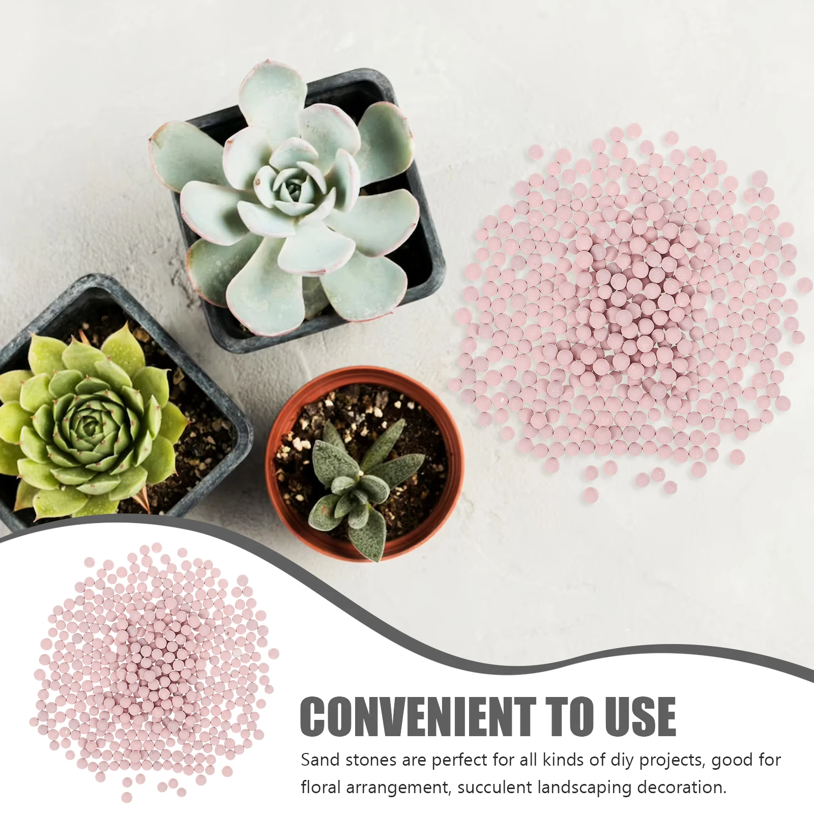 

1 Bag Pink Decorative Ceramic Rocks Succulent Stones for Planters Cactus Bonsai Surface Decoration Plant Pebbles for Succulent