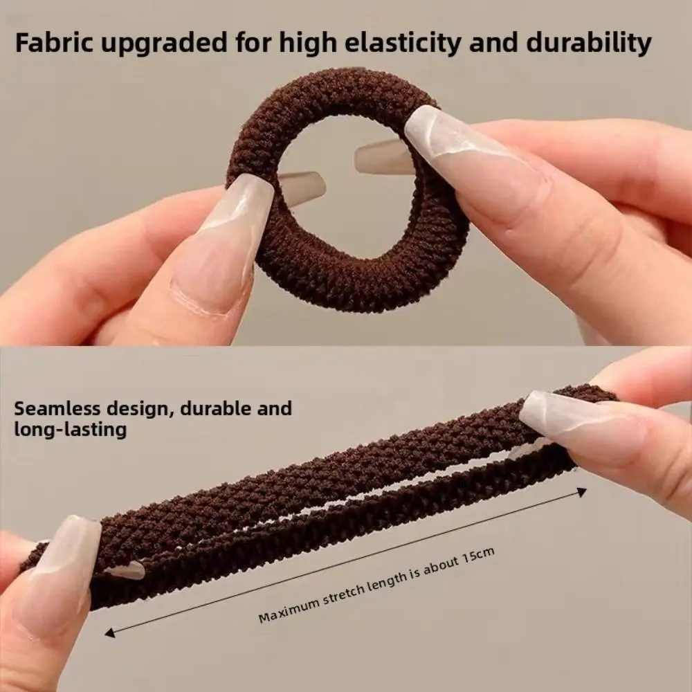 5/10 قطعة مزيج اللون العلاقات الشعر جريئة سميكة عالية المرونة Scrunchies التصميم الديكور إكسسوارات الشعر للنساء الفتيات #6