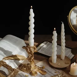 Candle Holders 13cm Gold Resin Candlesticks Holder for Shabbat Taper Candles for Home Dining Table Decor Home Decoration
