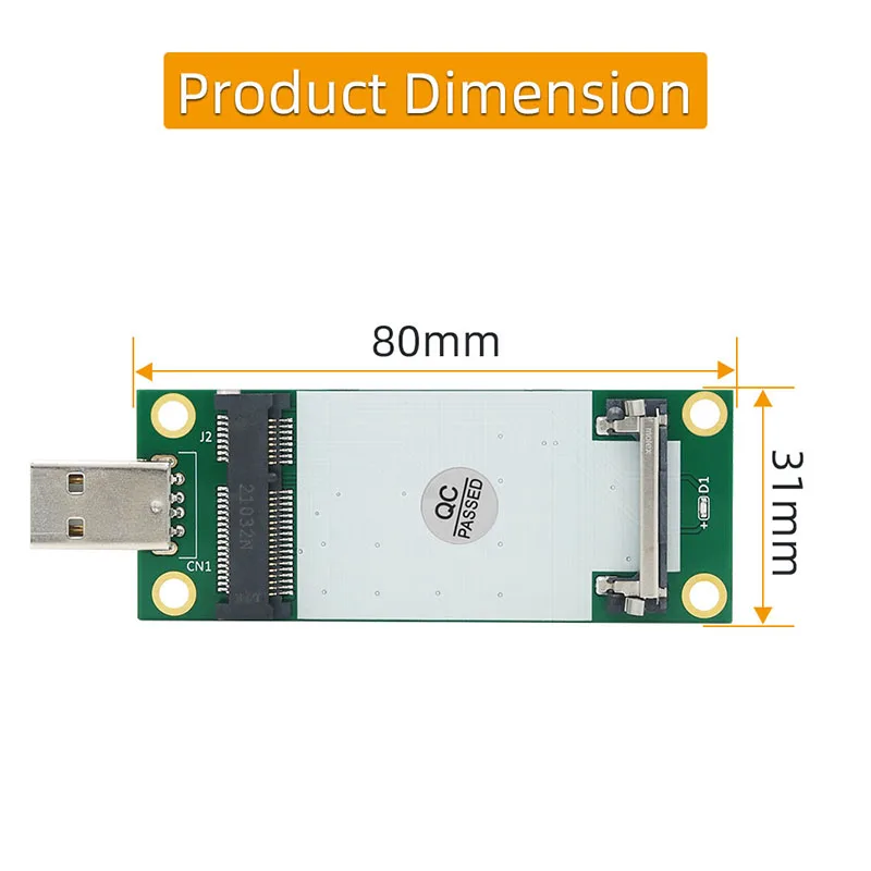 Adaptador de rede riser mini pcie para usb2.0 com slot para cartão sim para módulo de rede 3g/4g/wwan/lte sem fio mini-cartão para pc desktop