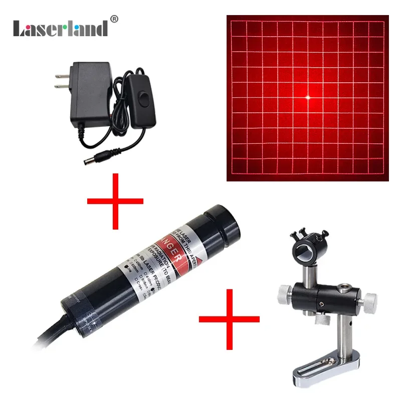 10*10 Grid Matrix 650nm 100mW Grating Red Laser Module for 3D Structural