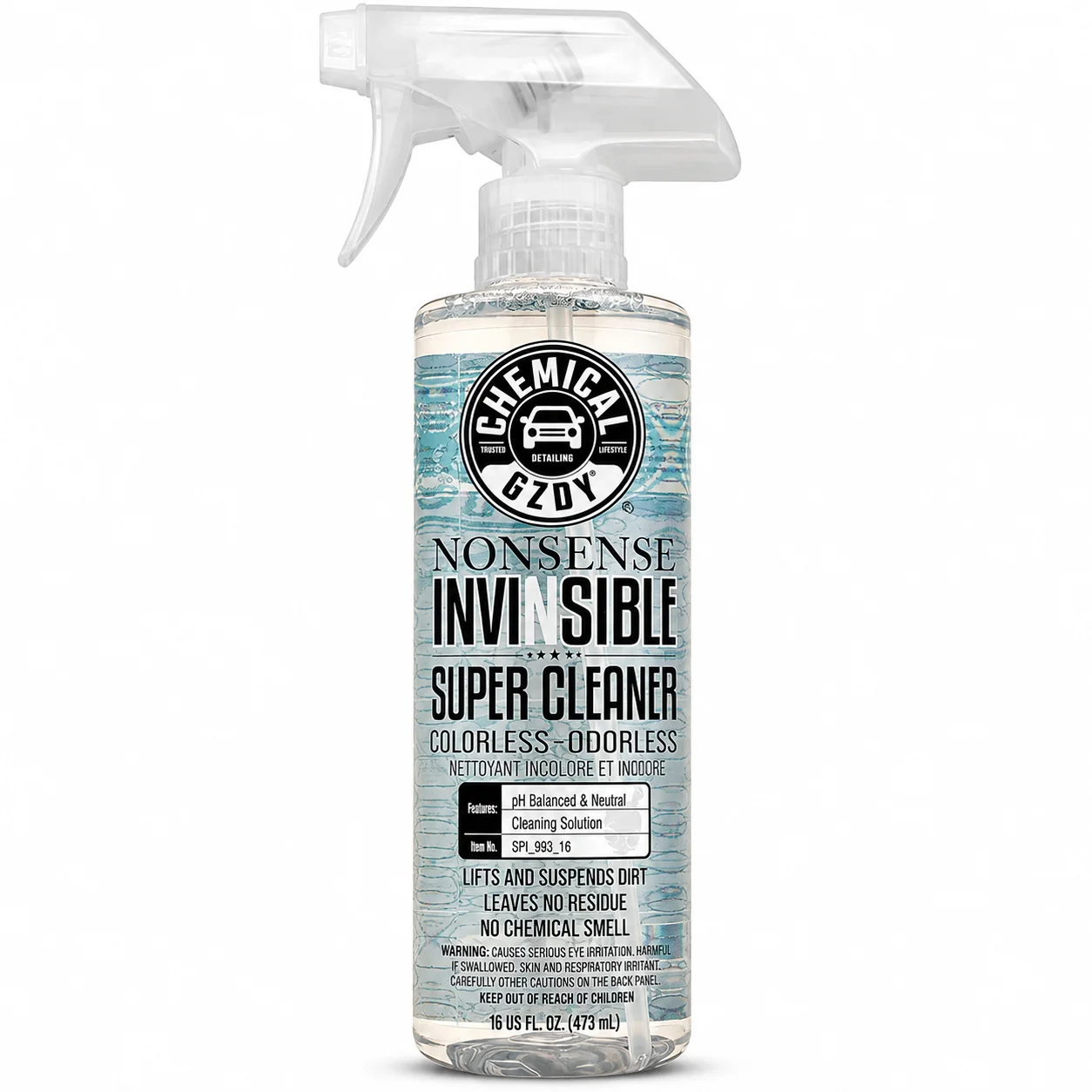 473ML All Purpose Cleaner Car Interior Detailer pH Neutral Colorless Odorless No Residue Glass Leather Plastic Cleaner