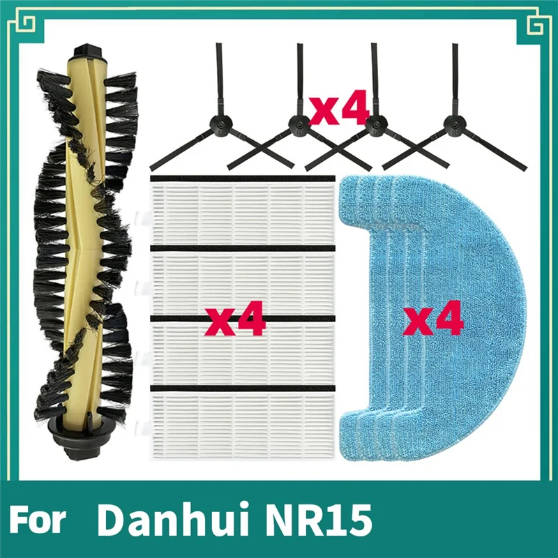 A85I-For Danhui NR15 ملحقات المكنسة الكهربائية فرشاة جانبية رئيسية مرشح خرقة ملحقات متينة للغاية ملحقات قطع غيار طويلة الأمد