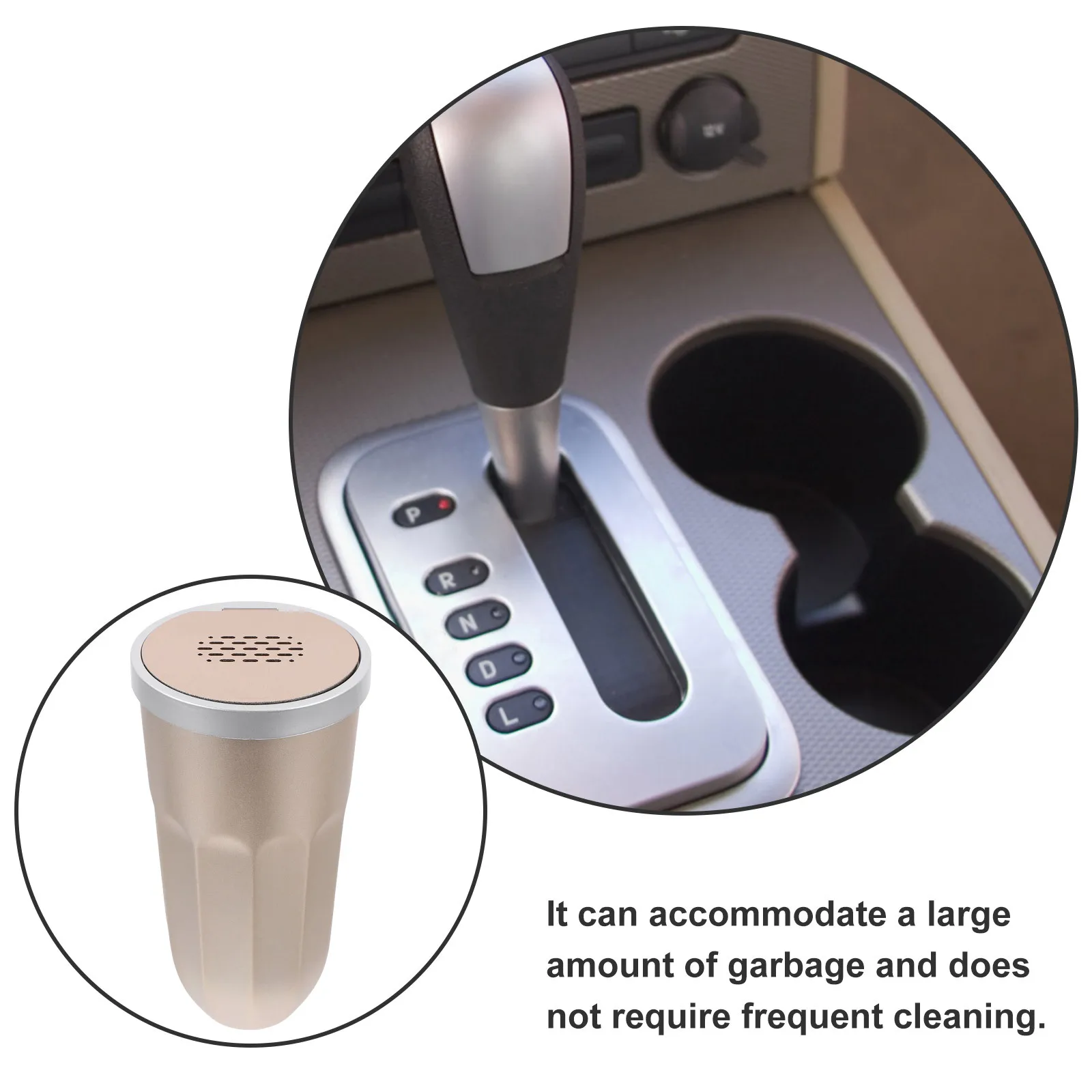 

Car Trash Can Durable PP Material Large Capacity Automotive Trash Bin Vehicle Garbage Container Car Supply Auto Garbage Bin