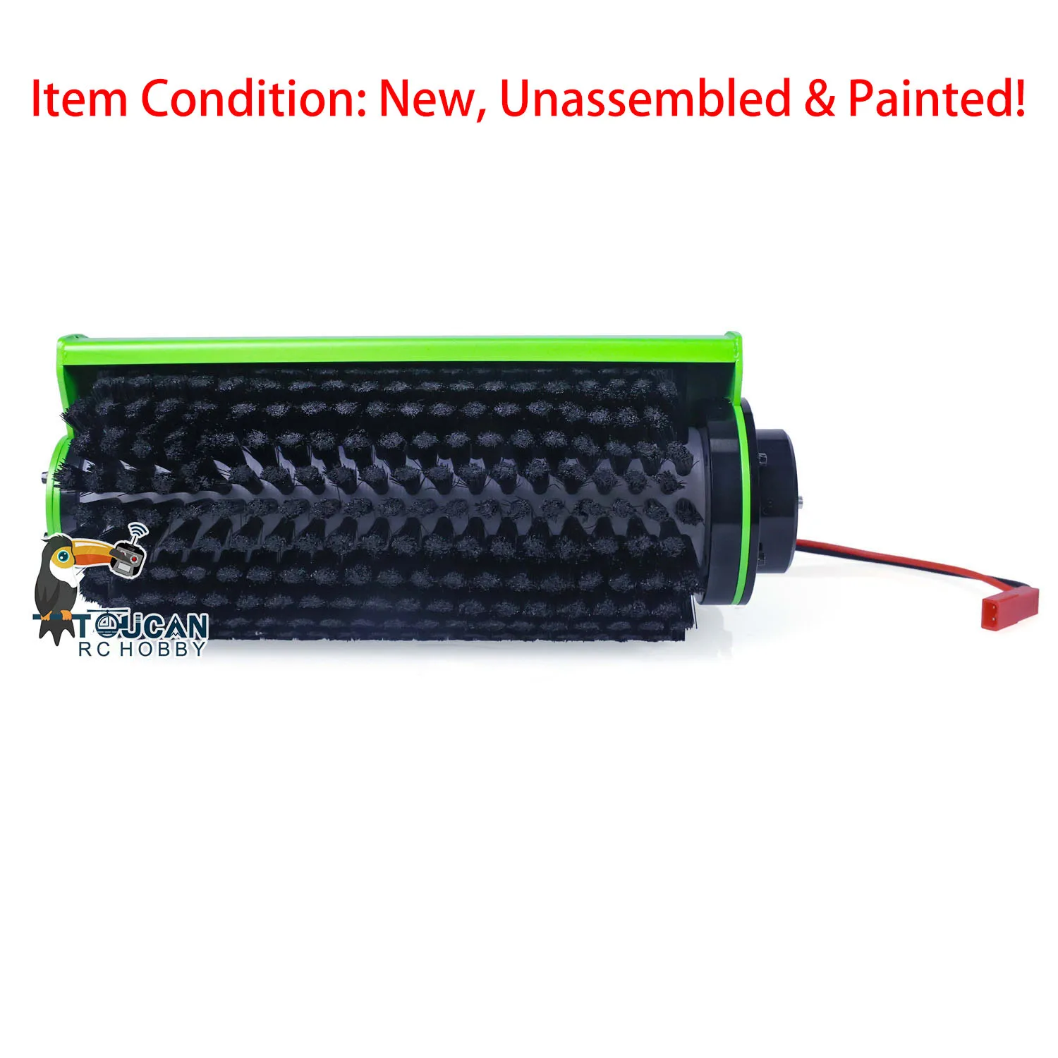 Spare Parts LESU Metal Painted Green Brush Cleaner Sweeper Accessories for 1/14 RC Hydraulic Skid Steer Loaders Model