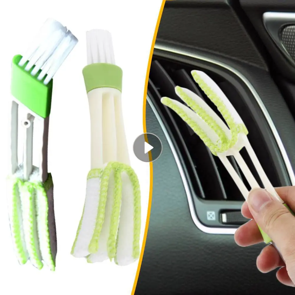 Car Cleaning Brush Air Conditioner Vent Cleaner Detailing Dust Removal Blinds Duster Outlet Brush Car-styling Auto Accessories