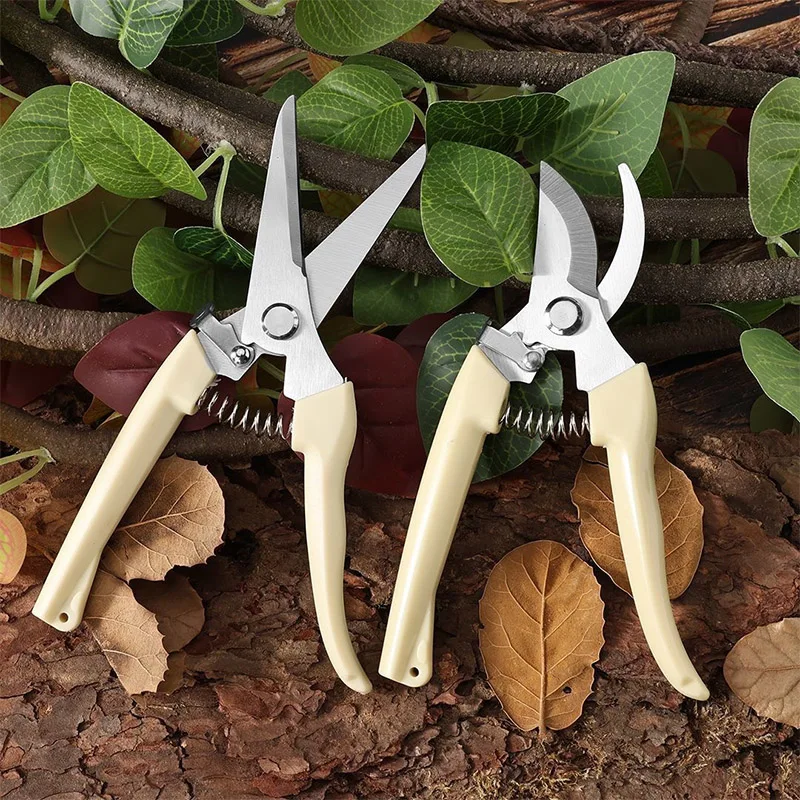 Pruning Knives Fruit Tree Garden Branch Cutting Household Grafting Tools Stainless Steel Scissors for Flower Cutting Arrangement