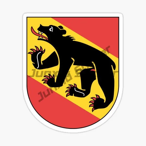 BERN SWITZERLAND Flag Car Stickers Bike Motorcycle Laptop Truck Camper Wall Bicycle Waterproof PVC Decal Accessories view 4