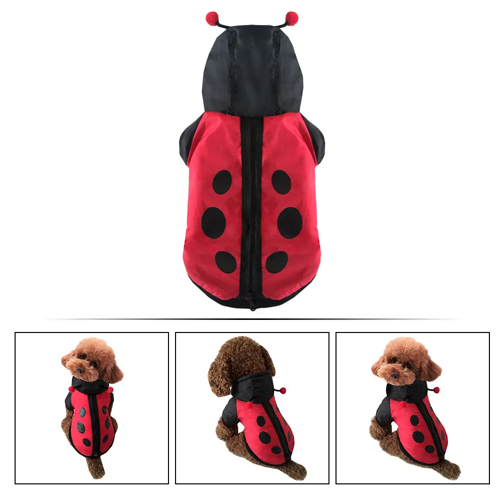 

1Pcs Ladybird Pet Costume Cotton Coat Funny Party Outfit Cat Dog Clothes Durable Supplies Pet Costume Cat Clothes