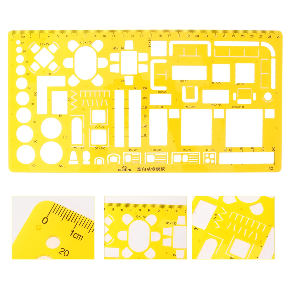 أداة قياس قالب منحنى مسطرة مقياس شفافة لتصميم الرسم المعماري ومشاريع المكاتب المدرسية وصياغة البلاستيك #6