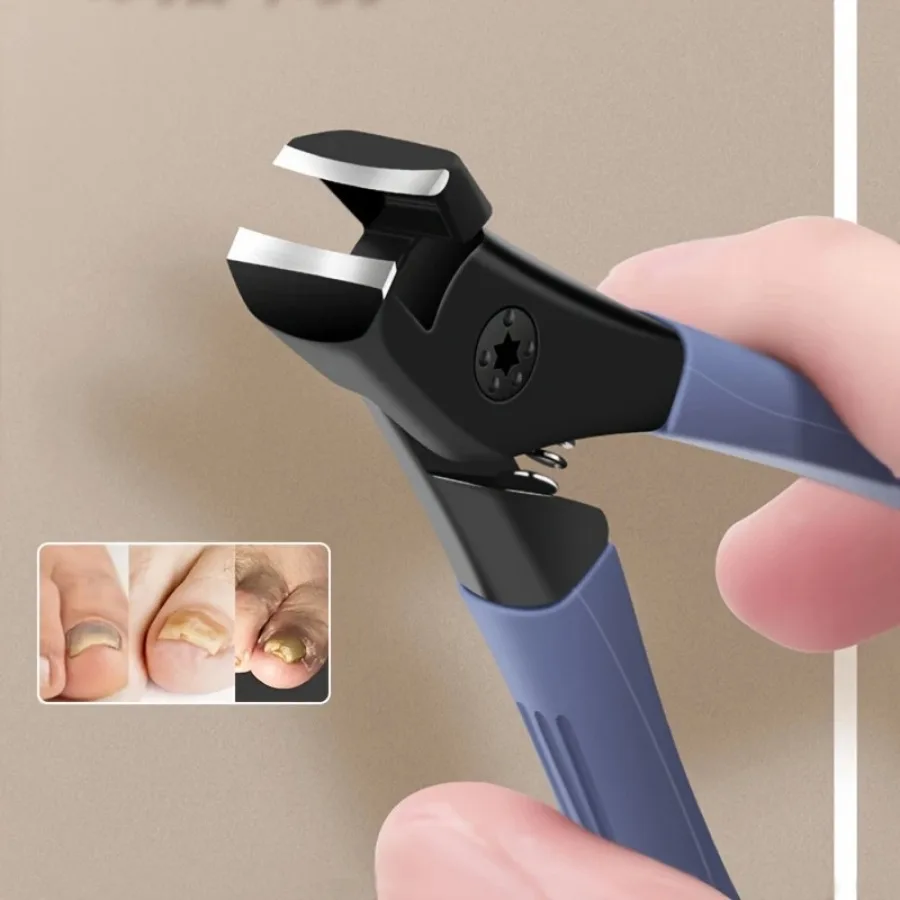 

1 Piece Blue Nail Clipper, Suitable for Thick Nails, Ergonomic Handle, Foot Care Product, Effortless, Daily Essential