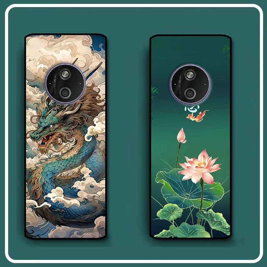 Para Nokia 125 4G 2024 funda TA-1674 funda trasera pintada de silicona suave TPU para Nokia HMD 110 4G funda de teléfono para Nokia 110 2024
