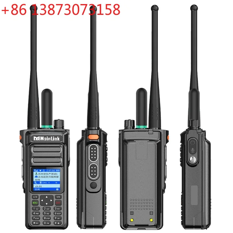 

Intercom Dual Band Radio TwoWay Radio 10W High Power Analog UHF+VHF Dual Band & Cellular 6800mAh for Outdoor Construction Hotel