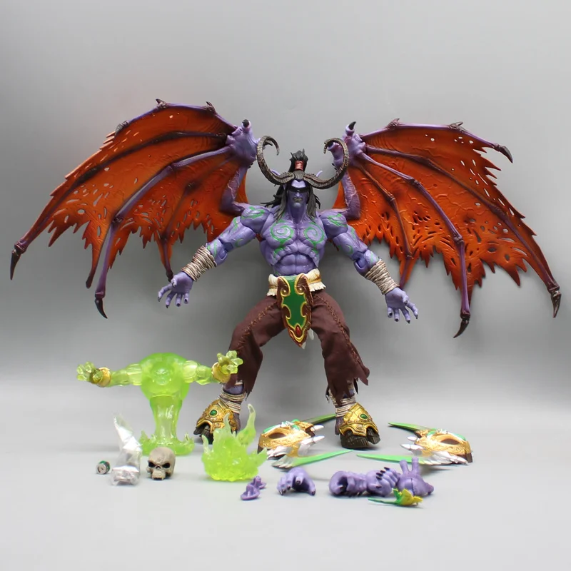 World Of Warcraft Action Figure Gk Warcraft Illidan Stormrage Replacement Accessories Statue Desktop Decoration Model Toys Gifts