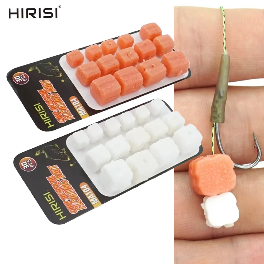 2026 Hirisi 30 Pcs Silicone Soft Bait Artificial Rubber Lures Floating Water Lures for Fishing