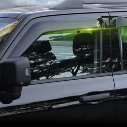 For Great Wall GWM Tank 300 2020-2024 Black Exterior Window Visors Rain Sun Deflector Visor Guard Cover PMMA Plastic 6pcs