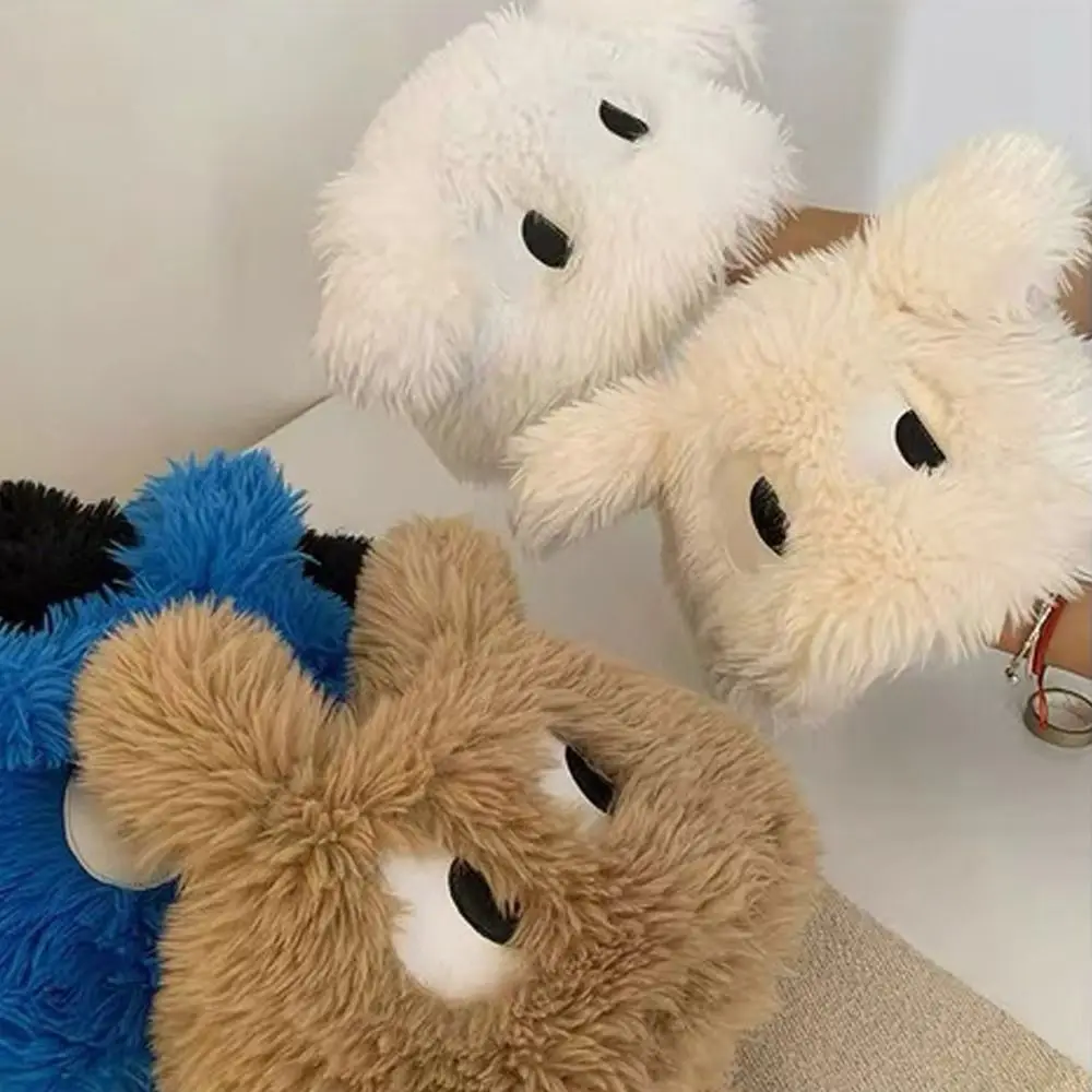 الكورية عيون كبيرة الكرتون جرو قبعة لطيف رشاقته رقيق قبعة آذان طويلة جرو محبوك قبعات الشتاء