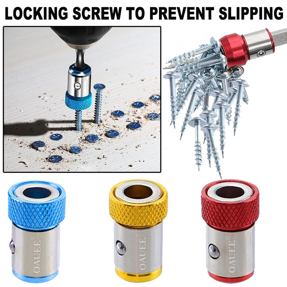 Magnetic Bit Tool Alloy Electromagnetic Ring Screwdriver Bit Holder Cross Screwdriver Antislip Anti-corrosion Magnetic Drill Bit