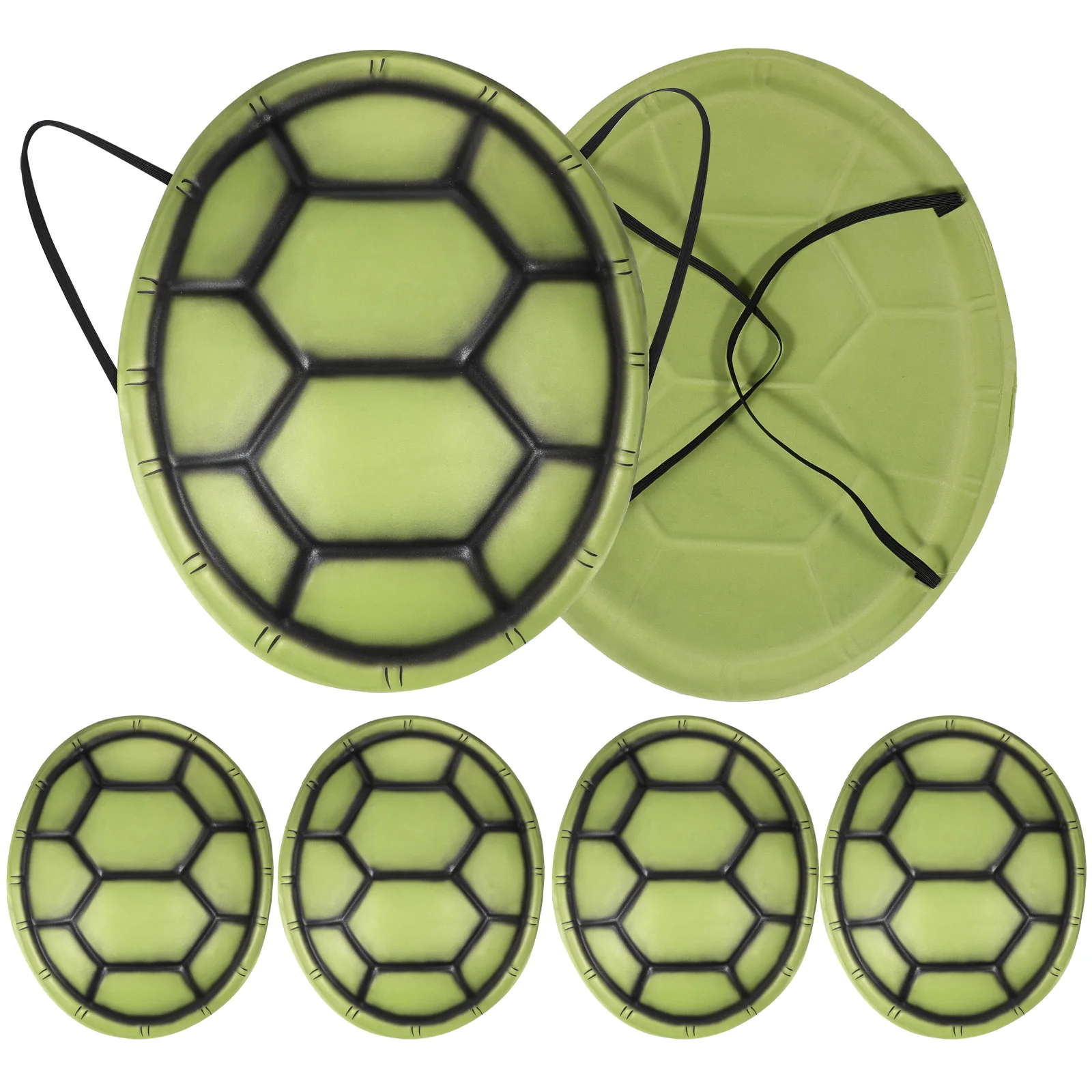

6pcs Realistic Turtle Shell Halloween Fake Turtle Shell Party Cosplay Props EVA Costume Cosplay Turtle Shells Decoration
