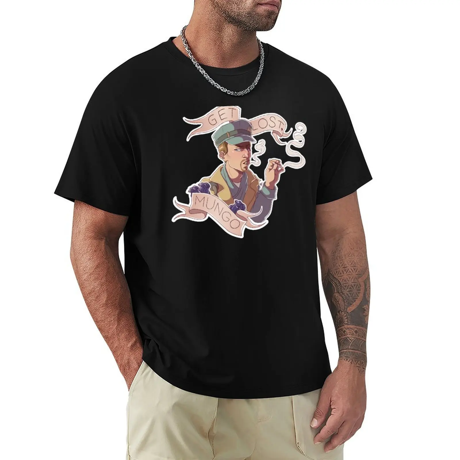 

MacCready: GET LOST, MUNGO T-Shirt vintage anime stuff Funny t-shirts man clothes mens graphic t-shirts hip hop