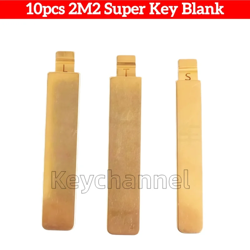 10pcs 2M2 Super Key Blank S T L Universal Flip Key Blade for 2M2 Magic Tank Key Cutting Machine for KEYDIY Xhorse Flip Remote