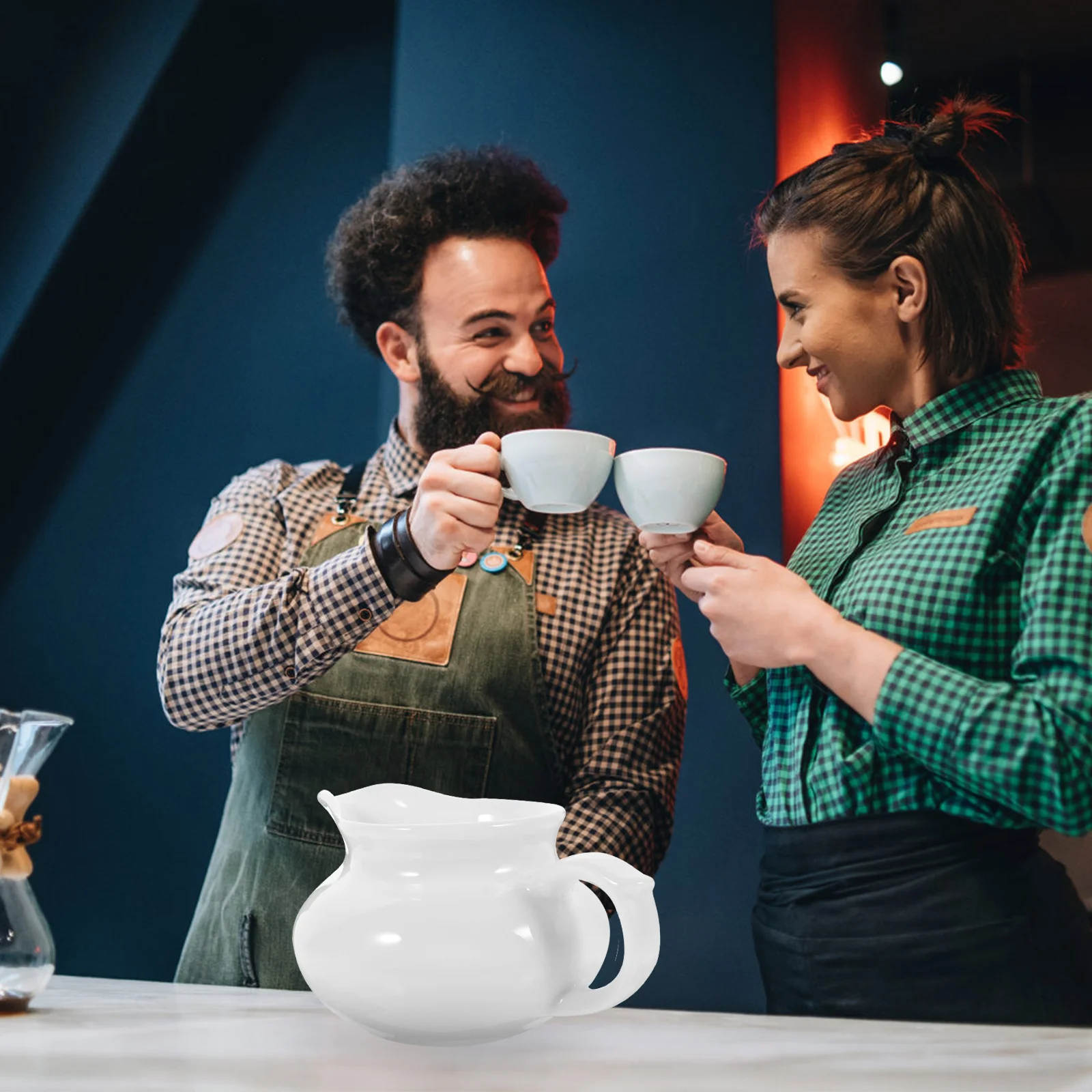 

1Pcs Milk Jug Sauce Holder Ceramic Milk Container Stylish Simple Elegant Appearance Fine Workmanship Daily Use Kitchen Supply