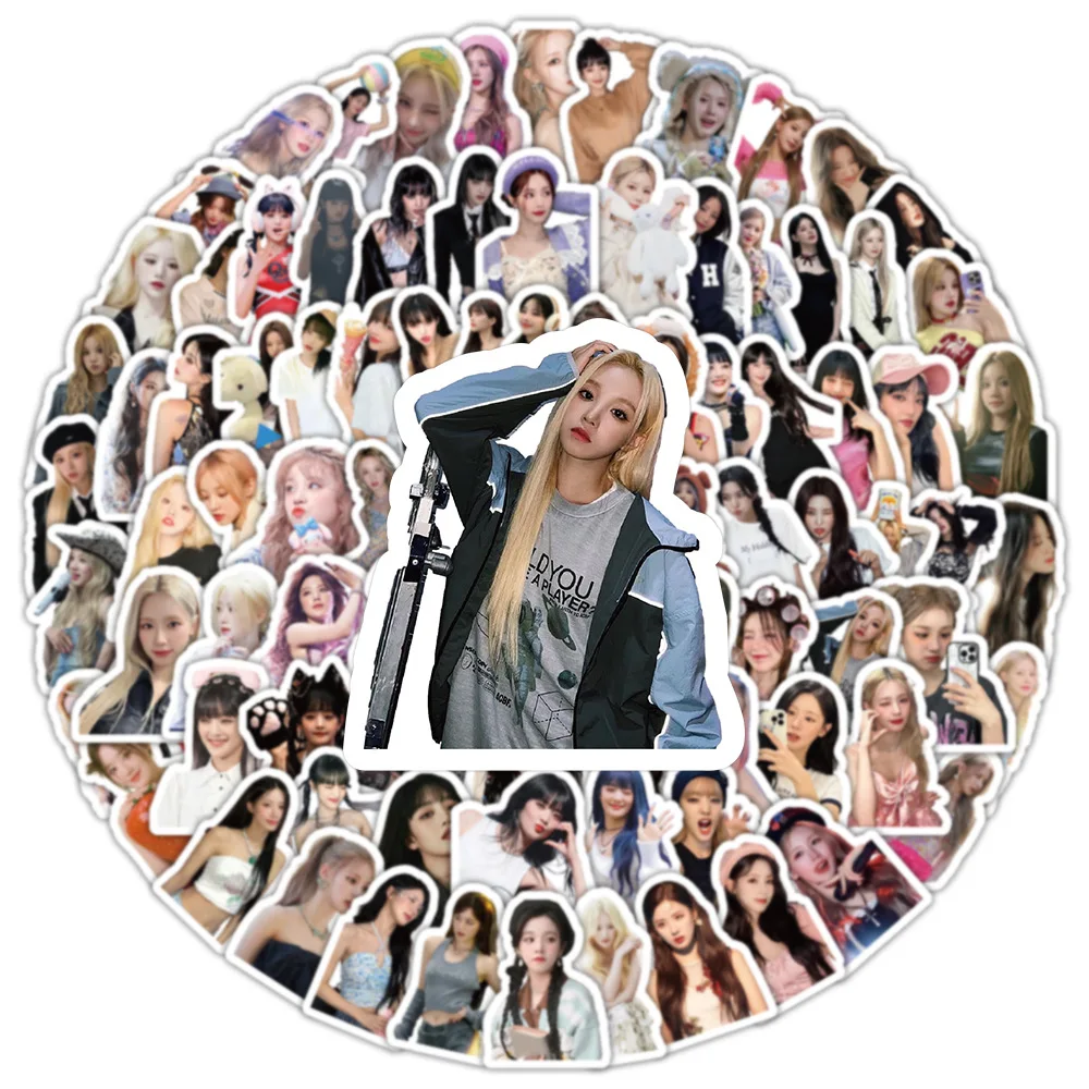 10/30/50/100PCS KPOP Korean Girl Group Gidle Stickers Personalized Graffiti DIY Laptop Skateboard Guitar Waterproof Decal Toy