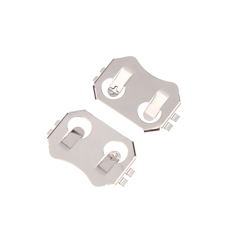 10Pcs Taped SMD Tab CR2032 Battery Button Cell Holder Coin Cell Retainer Battery Holder Surface Mount PCB Reflow Soldrable